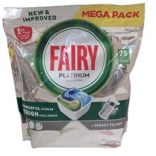 قرص ماشین ظرفشویی فیری مدل پلاتینیوم بسته 75 عددی