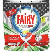 قرص ماشین ظرفشویی فیری مدل پلاتینیوم پلاس بسته 75 عددی