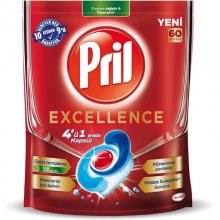 قرص ماشین ظرفشویی پریل (اصلی)مدل Excellence (4در1) بسته 60 عددی